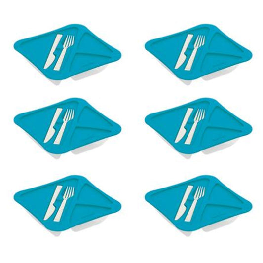 Lunch Box With Fork And Knife - Set of 2