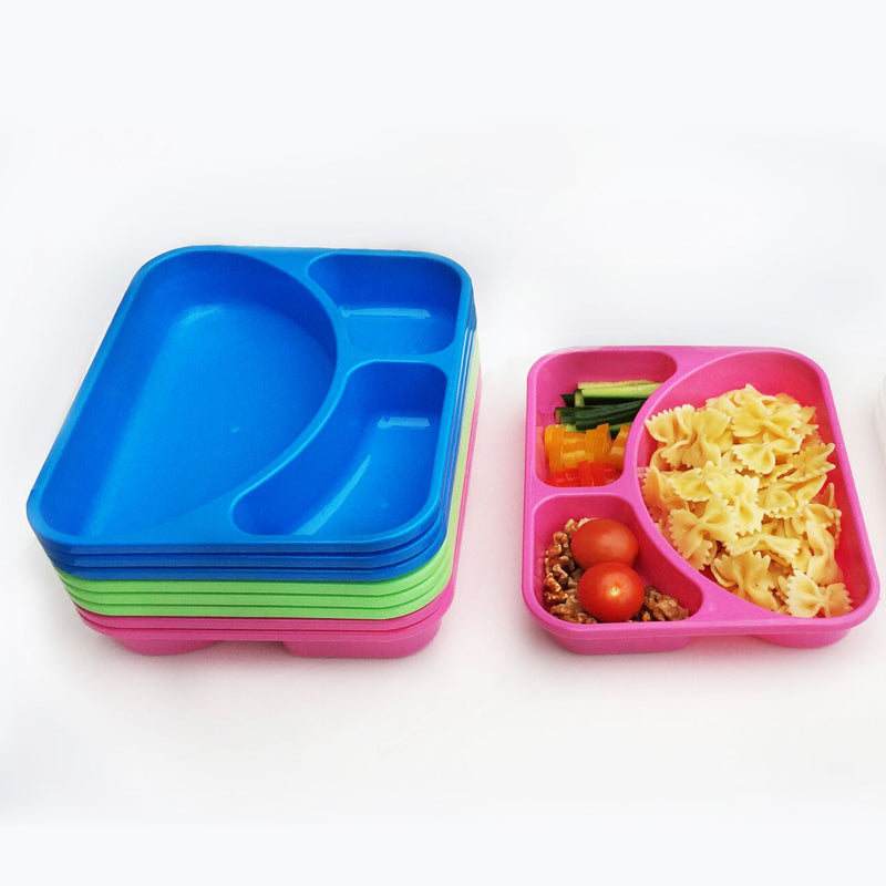 Colored Reusable Lunch Boxes - Set of 9