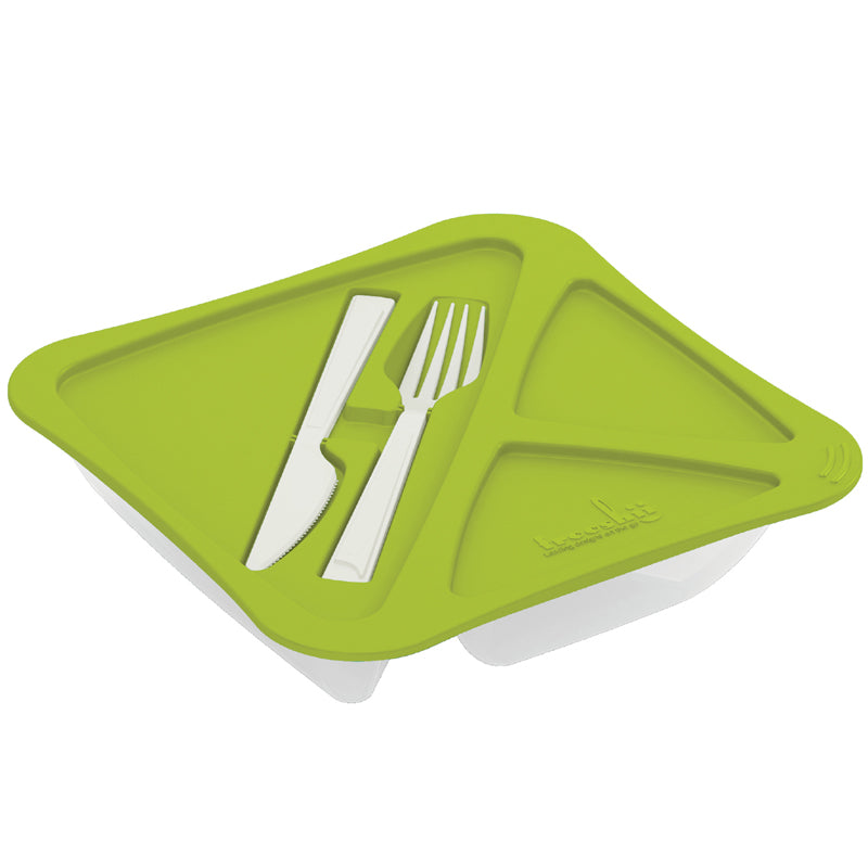 Lunch Box With Fork And Knife - Set of 2