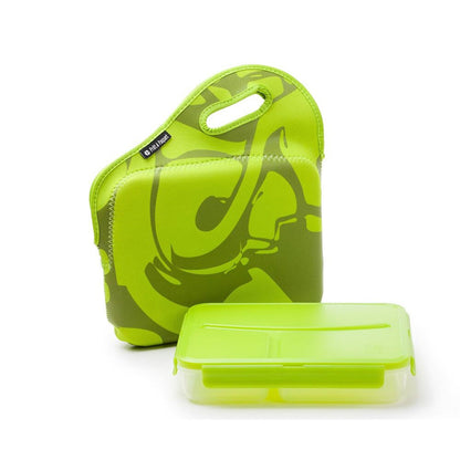 Insulated Lunch Box |  green lunch box with handle
